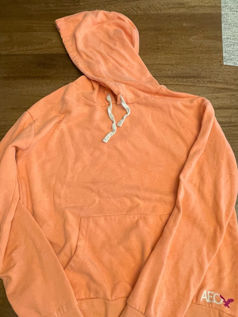 American Eagle Outfitters soft tangerine orange  Hoodie Pullover - Women's